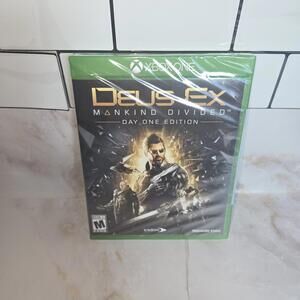 Deus Ex Mankind Divided Day One Edition Xbox One Video Game New Sealed